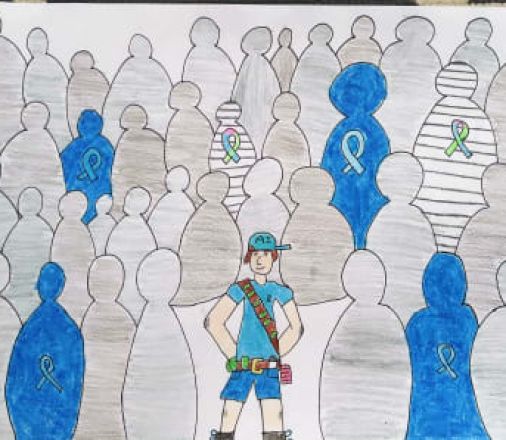 Drawing of the A.I Warrior