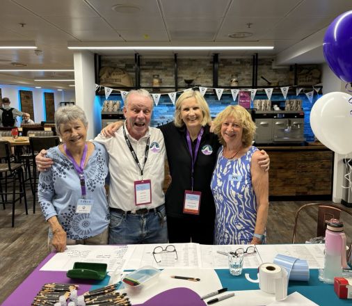 Founder, Deana Kenward, members and volunteers celebrating 40 years of the ADSHG 
