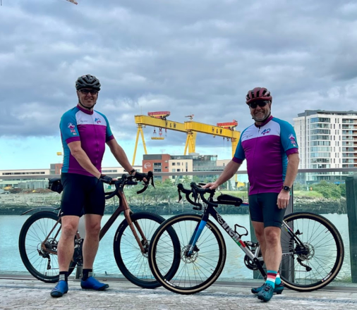 Robert and Mark set off on their Verona to Venice cycle challenge