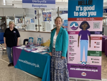ADSHG team members at awareness stand